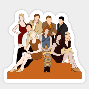 Melrose place cast Sticker